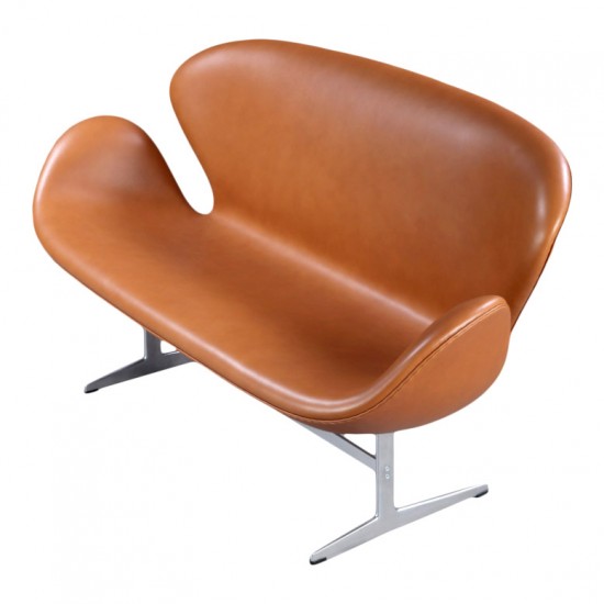 Arne Jacobsen Swan sofa walnut aniline leather CPH Classic